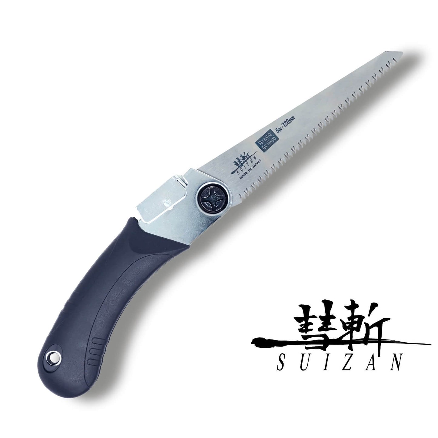 SUIZAN Japanese Folding Saw 4.7" (120mm) Versatile for Wood