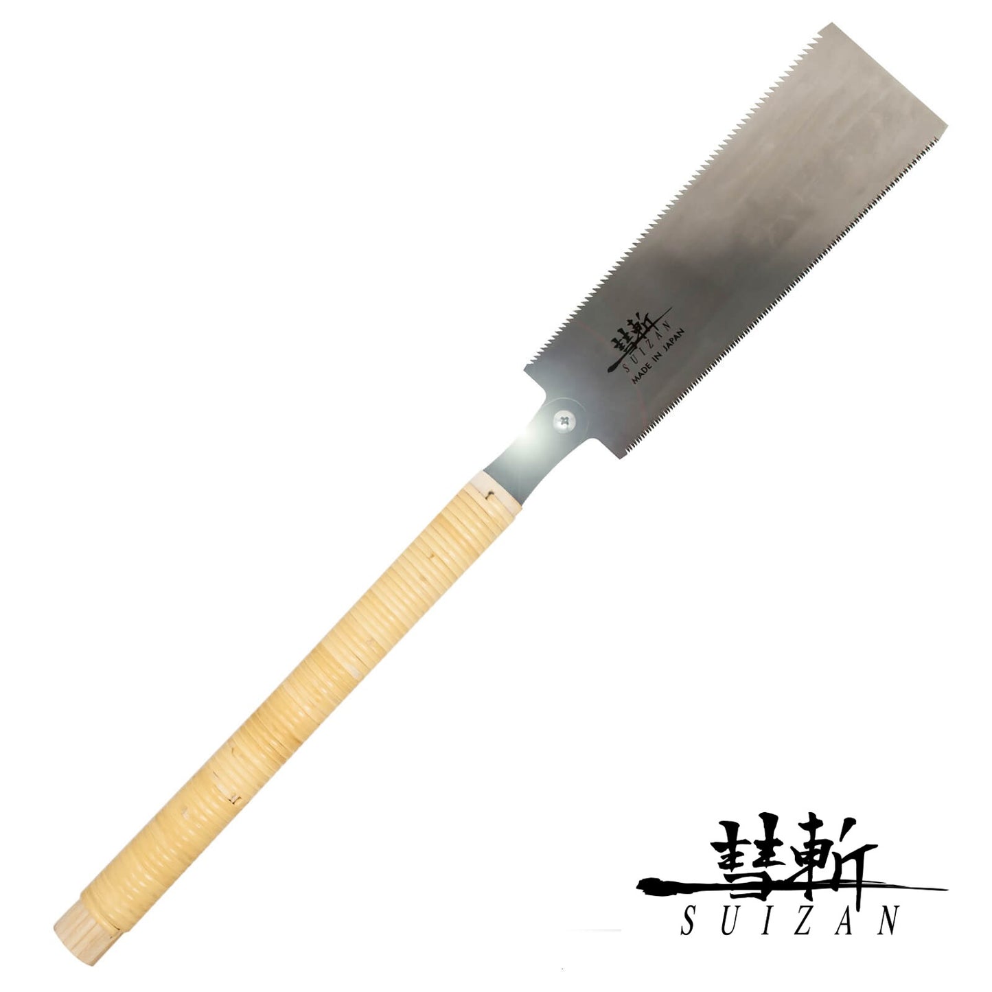 SUIZAN Scie à main japonaise Ryoba à double tranchant pour outils de travail du bois 24,1 cm