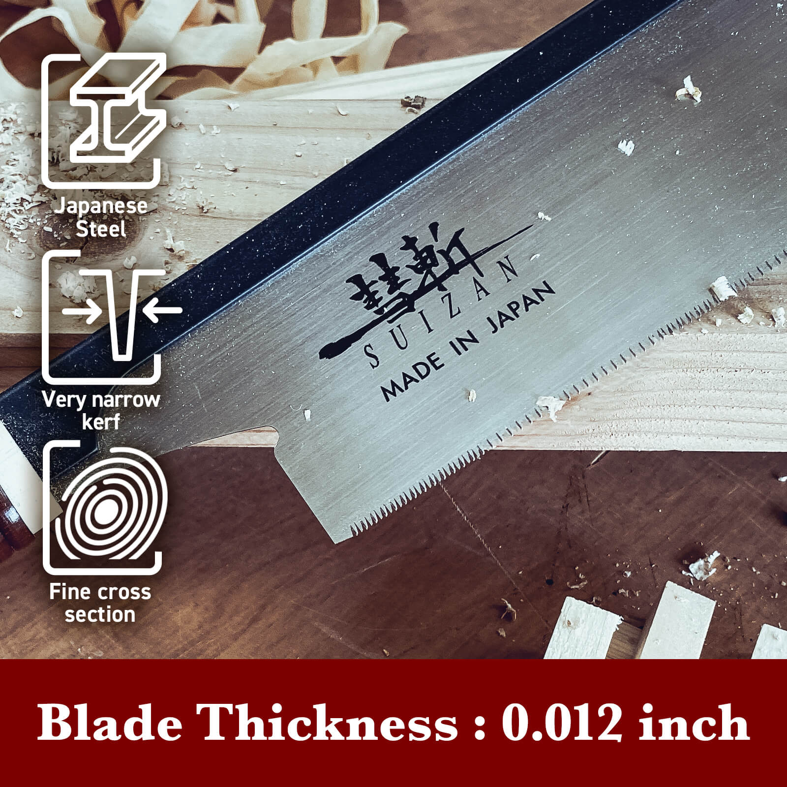 SUIZAN スイザン 胴付鋸 150mm 胴つきのこぎり 替刃式 木工用 – SUIZAN JAPAN